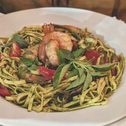 Artigiano - Tagliolini con Gamberi al Pesto di Basilico