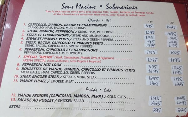 Menu photo 8 Lachine Arena Pizza Lachine, QC Menu photo 8 Lachine Arena Pizza Lachine, QC