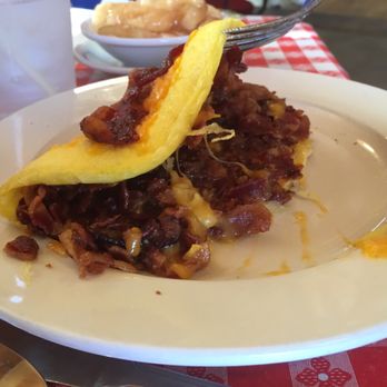 Mercier Orchards - Bacon omelet had enormous amount of bacon - Bakeries Near Me - Blue Ridge, Georgia
