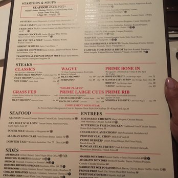 T-Bones - You know I love snapping a photo of the menu - Steakhouses Near Me - Las Vegas, Nevada