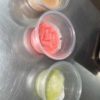 El Toro Tortilleria - Samples Champurroado Small Strawberry Horchata Small Cucumber Lime Chia Drink - Mexican Near Me - Fresno, California El Toro Tortilleria - Samples Champurroado Small Strawberry Horchata Small Cucumber Lime Chia Drink - Mexican Near Me - Fresno, California