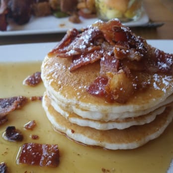 Corkfire Kitchen - Bourbon bacon pancakes - New American Near Me - Temecula, California