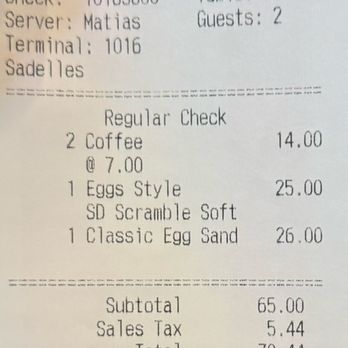 Sadelle's - Our check - Breakfast & Brunch Near Me - Las Vegas, Nevada Sadelle's - Our check - Breakfast & Brunch Near Me - Las Vegas, Nevada