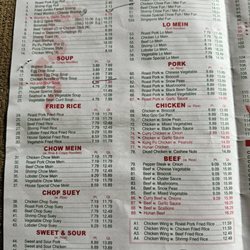 J C Chinese Restaurant - 2024 Menu