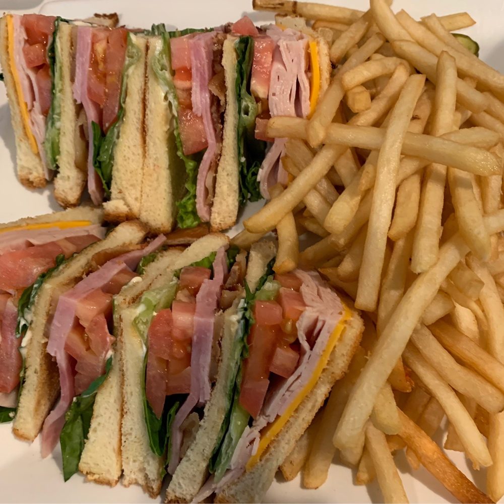 Eagle Cafe - Club Sando w/fries - Breakfast & Brunch Near Me - Honolulu, Hawaii Eagle Cafe - Club Sando w/fries - Breakfast & Brunch Near Me - Honolulu, Hawaii