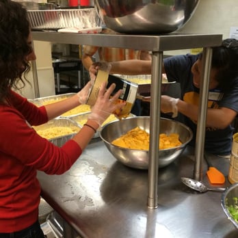 One Brick Boston - Mac n cheese! Volunteers preparing lunch during Saturday's Bread. - Community Service/Non-Profit Near Me