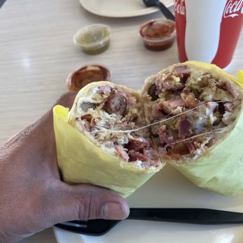 Mr. Pepe's Burgers - Meat breakfast burrito - American Near Me - Montebello, California Mr. Pepe's Burgers - Meat breakfast burrito - American Near Me - Montebello, California
