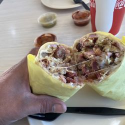 Mr. Pepe's Burgers - Meat breakfast burrito