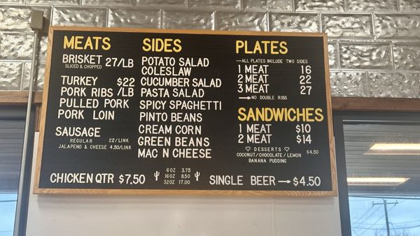 Menu photo 1 Lum's Junction, TX