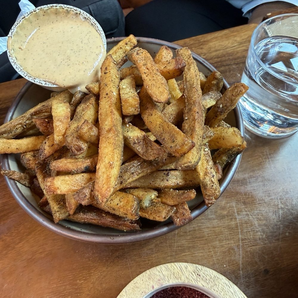 Delbar - Atlanta - Seasoned Fries with Sauce - Middle Eastern Near Me - Atlanta, Georgia Delbar - Atlanta - Seasoned Fries with Sauce - Middle Eastern Near Me - Atlanta, Georgia
