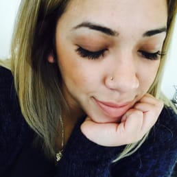 Volume lashes done by Erika