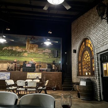 Haak Vineyards & Winery - Outdoor patio seating area, perfect for live music and karaoke (as seen here) - Wineries Near Me - Santa Fe, Texas Haak Vineyards & Winery - Outdoor patio seating area, perfect for live music and karaoke (as seen here) - Wineries Near Me - Santa Fe, Texas