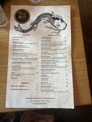 Menu photo 3 Kaizen Sushi Portland, OR Menu photo 3 Kaizen Sushi Portland, OR