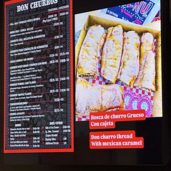 Don Churros Gomez - Menu as of 4/2026 - Desserts Near Me - Santa Ana , California