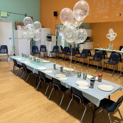 The Little Gym - Party room set up by staff