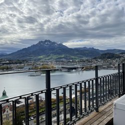 Amador Travel Vacations - The view from our balcony in Lucerne.