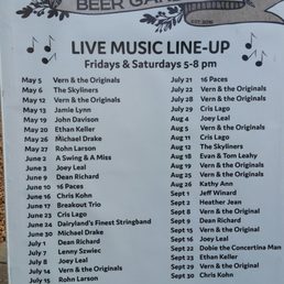 Music line-up Music line-up