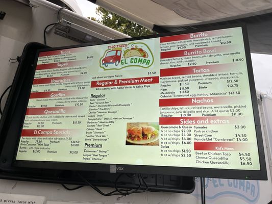 Menu photo 1 El Compa Birmingham, AL