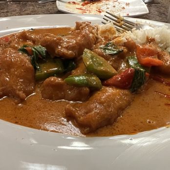 Chatthai Bistro - Spicy Pad Pek with Catfish - Thai Near Me - Pahrump, Nevada