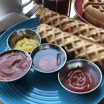 Red Elm Cafe - Mozzarella waffle and waffle dog - Cafes Near Me - Tacoma, Washington