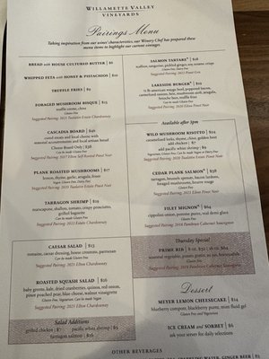 Menu photo 5 Willamette Valley Vineyards - Lake Oswego Lake Oswego, OR Menu photo 5 Willamette Valley Vineyards - Lake Oswego Lake Oswego, OR