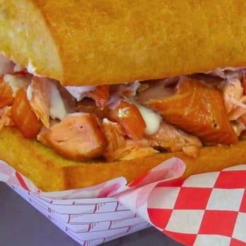 CaveMan Kitchen - Salmon Dip Sandwich - Barbeque Near Me - Kent, Washington