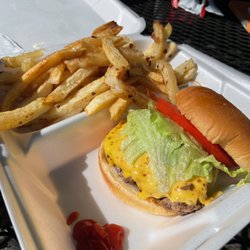 Blue Top Grill - small cheeseburger and fries