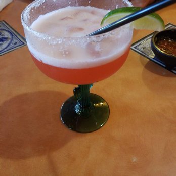 Hacienda Pancho Villa - Strawberry margarita! Yum - Mexican Near Me - Brunswick, Maine
