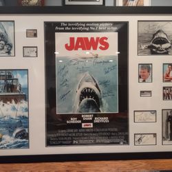 Middletown Framing - Jaws by itself. This is an autograph exhibit. Just my favorite of all my pieces.