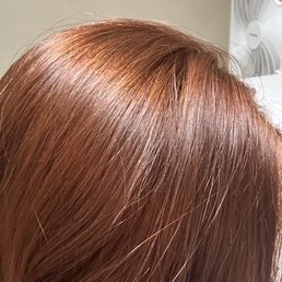 New hair color and keratin treatment on over-processed dark drown hair New hair color and keratin treatment on over-processed dark drown hair