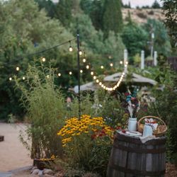 River School Farm - Looking over the ceremony area, that became our games/dance space.