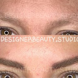 Designer Beauty - BEFORE AND AFTER SHAPING AND MICROBLADING THE EYEBROWS.