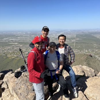 Siphon Draw Trail inc. Flatiron, Superstition Mountain - The crew - Hiking Near Me - Apache Junction, Arizona