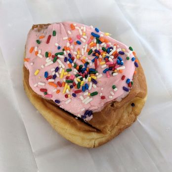 Bakery Unlimited - 09/19/22 Yeast Donut with Pink Icing and Sprinkles - Bakeries Near Me - Toledo, Ohio Bakery Unlimited - 09/19/22 Yeast Donut with Pink Icing and Sprinkles - Bakeries Near Me - Toledo, Ohio