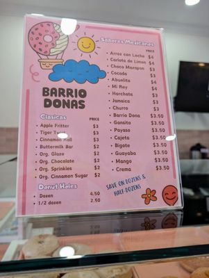 Menu photo 6 Barrio Donas National City, CA