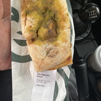 Starbucks - Turkey Pest Panini after disastrous handling - Coffee & Tea Near Me - Irvine, California
