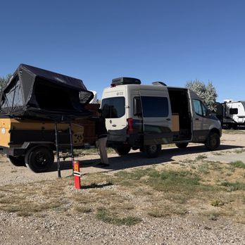 Rawlins KOA - Level pull through site with hookups and seating area. - Campgrounds Near Me - Rawlins, Wyoming Rawlins KOA - Level pull through site with hookups and seating area. - Campgrounds Near Me - Rawlins, Wyoming