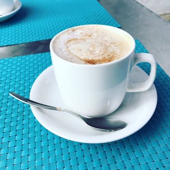 Turquoise Restaurant - Cappuccino with a dash of cinnamon - Mediterranean Near Me - Redondo Beach, California Turquoise Restaurant - Cappuccino with a dash of cinnamon - Mediterranean Near Me - Redondo Beach, California