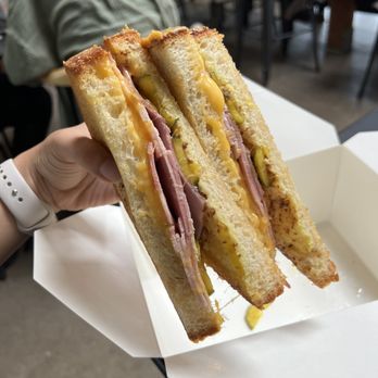 MoonGoat Coffee Roasters - Ham and cheese sandwhich - Coffee Roasteries Near Me - Costa Mesa, California MoonGoat Coffee Roasters - Ham and cheese sandwhich - Coffee Roasteries Near Me - Costa Mesa, California