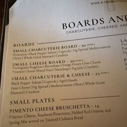 Cork It Buford - Part of menu
