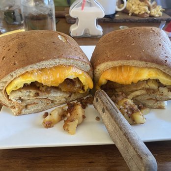 Rise N Shine  - Our Signature Big Daddy Pancake Wrap - Breakfast & Brunch Near Me - Syracuse, New York