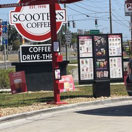Exterior outside entrance of Scooter's Coffee - Signage - Plant City, Florida Exterior outside entrance of Scooter's Coffee - Signage - Plant City, Florida