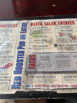 Menu photo 1 Red Rooster Pub & Eatery Skaneateles Falls, NY