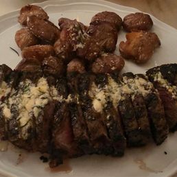 24 ounce Prime NY Strip - this was the special. Cooled perfectly.