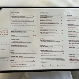 Menu March 2026