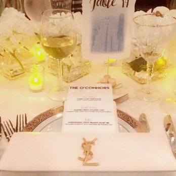 Vintage And Nouveau - The table settings! we chose all white flowers with lots of candle light.. - Florists Near Me - Colonia, New Jersey Vintage And Nouveau - The table settings! we chose all white flowers with lots of candle light.. - Florists Near Me - Colonia, New Jersey