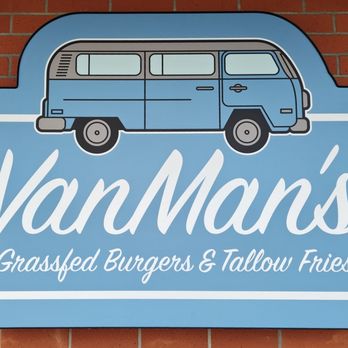 Vanman’s - Business sign on an external wall - Burgers Near Me - San Diego, California
