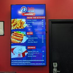 Food menu as of 9/2025