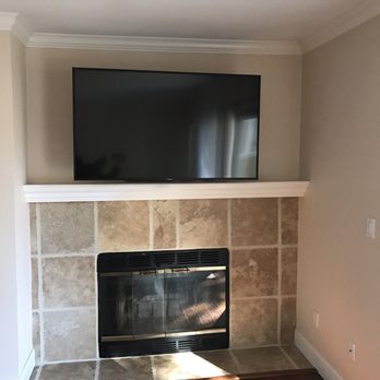 Diablo Valley Handyman - TV over fireplace - Handyman Near Me Diablo Valley Handyman - TV over fireplace - Handyman Near Me
