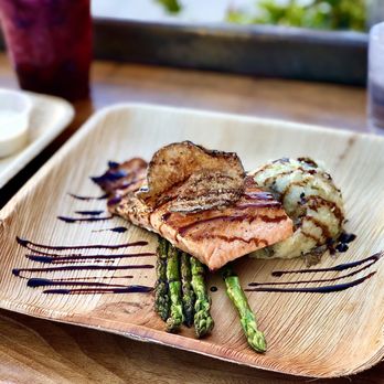 The Root Cellar Cafe - Salmon Fillet with Balsamic Glaze Dinner - an utter disappointment. - Breakfast & Brunch Near Me - San Marcos, Texas The Root Cellar Cafe - Salmon Fillet with Balsamic Glaze Dinner - an utter disappointment. - Breakfast & Brunch Near Me - San Marcos, Texas